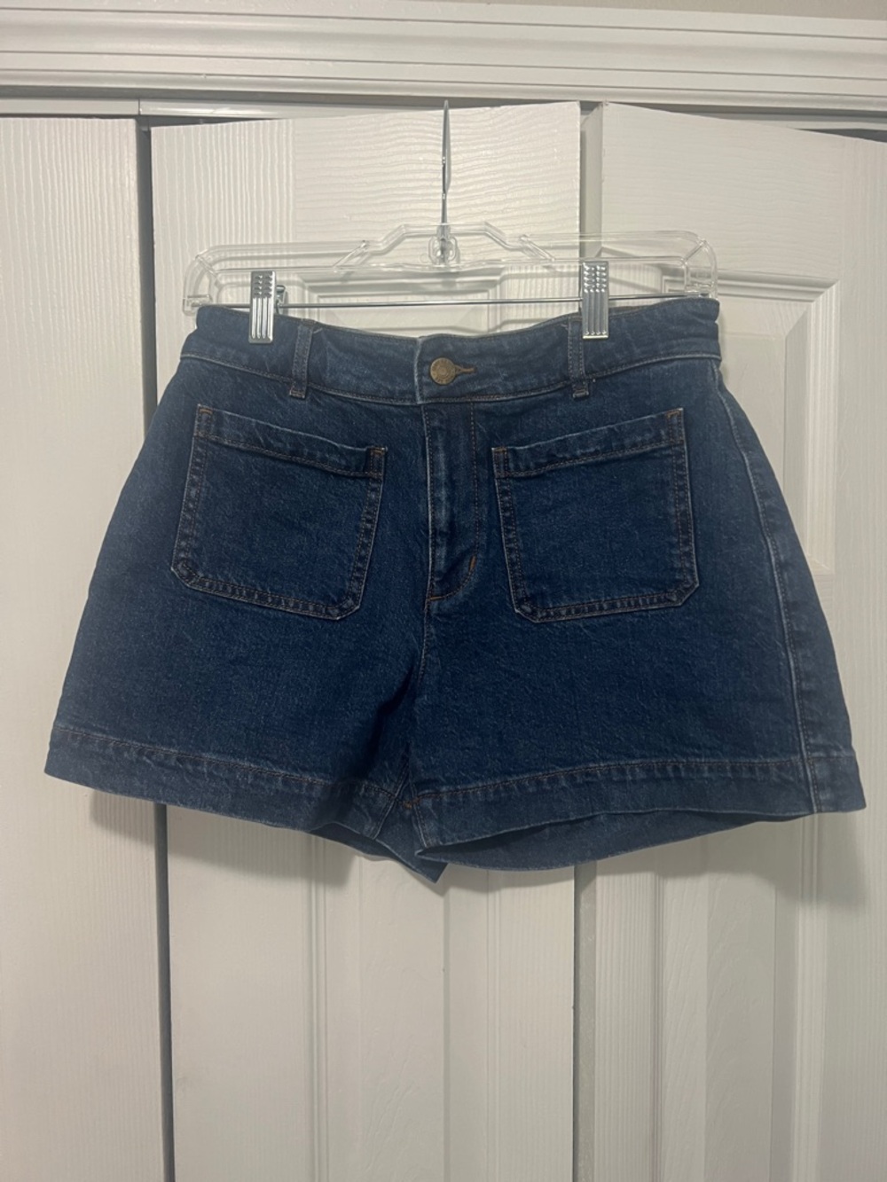 Loft Palmer High-Rise Dark Blue Denim Women’s Shorts